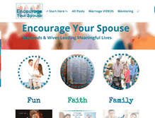 Tablet Screenshot of encourageyourspouse.com